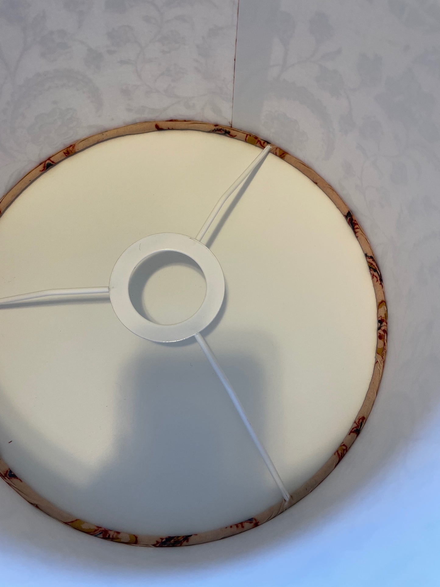 *SAMPLE SALE* 10 Inch Drum Lamp Shade. Indian Block Print. Earthy Tones Kalamkari hand Print.