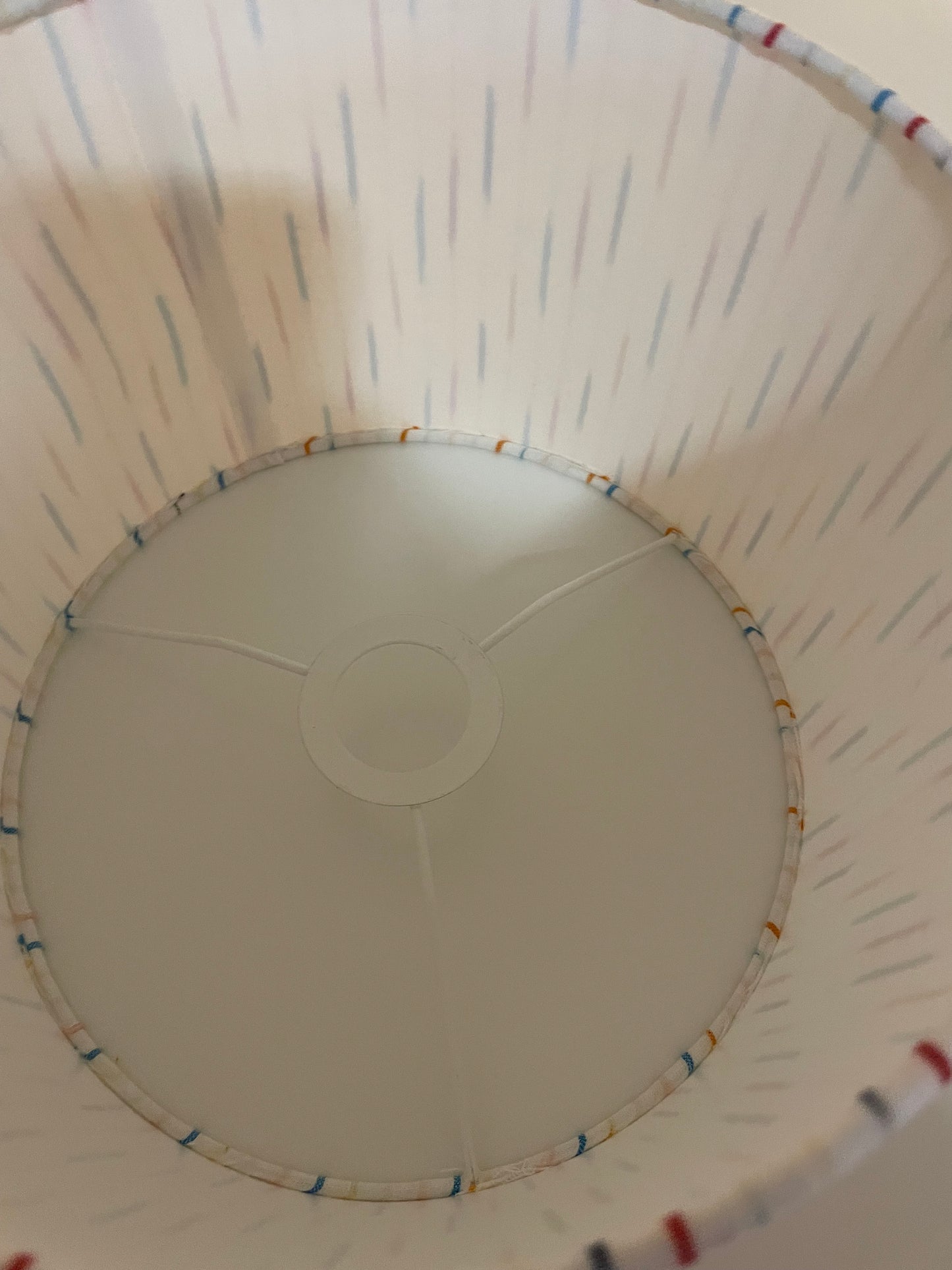 *SAMPLE SALE* 10 Inch Drum Lamp Shade. Multicolored Handloomed Ikat.