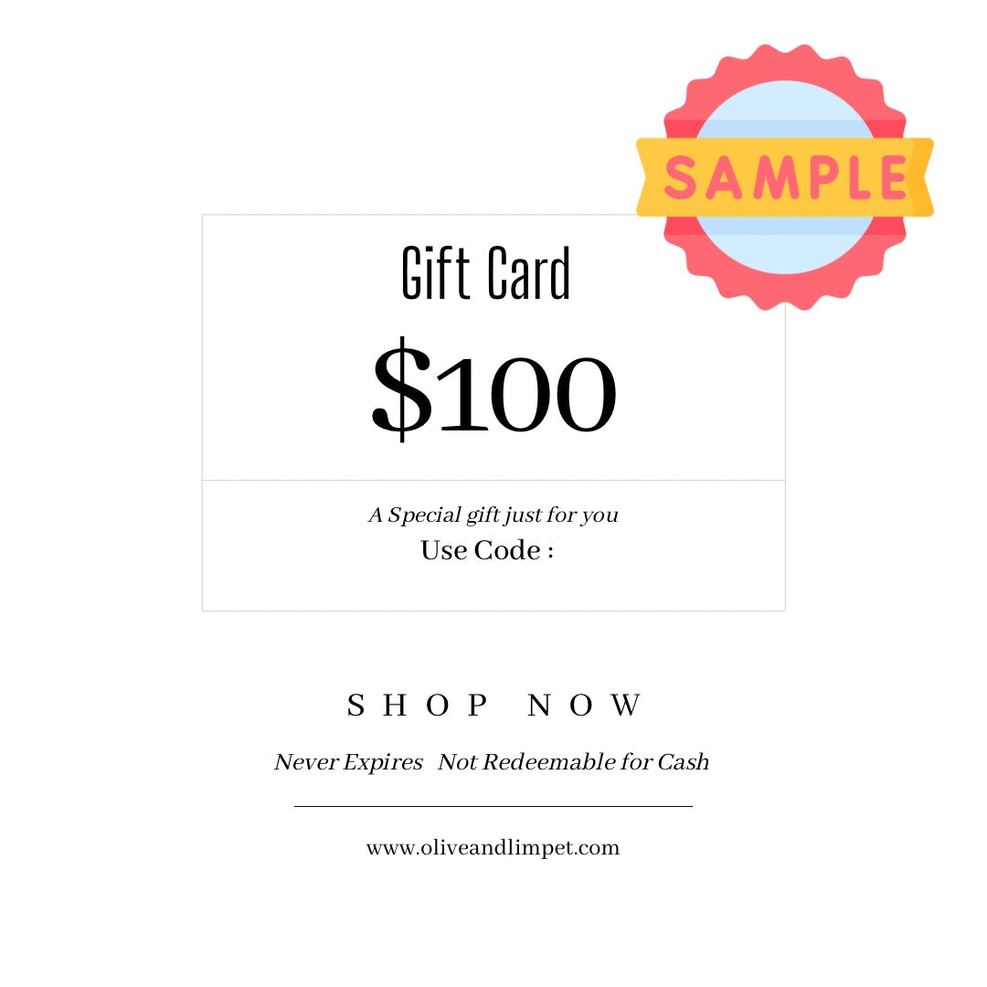 Olive and Limpet Gift Card